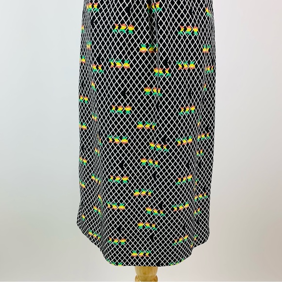 Anthropologie A Rose Has No Teeth Windowpane Floral Dress Small - Picture 3 of 15